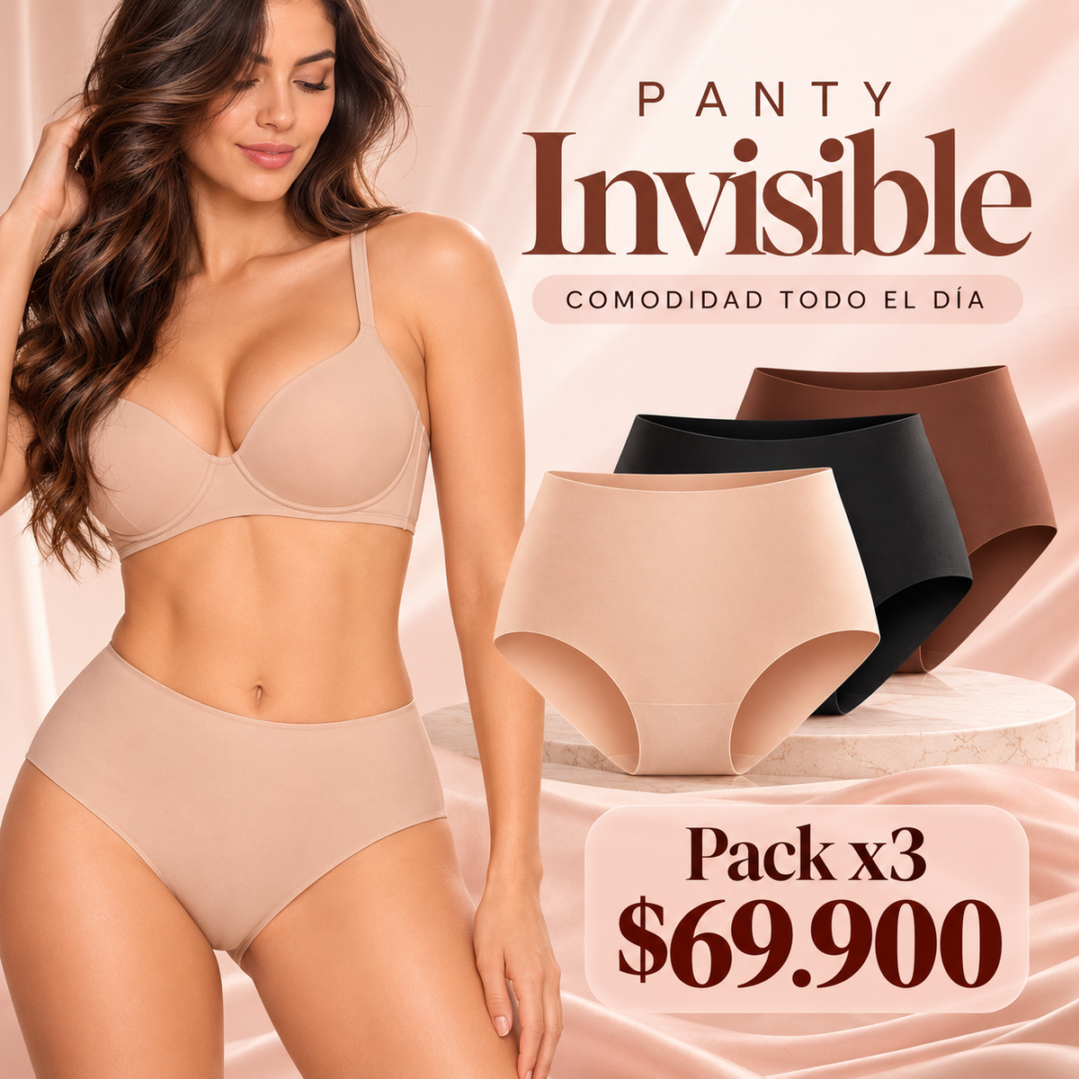 pantis invisibles tiro alto