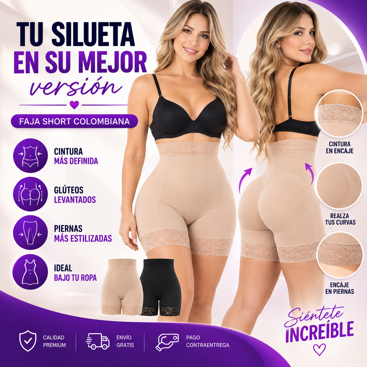 Faja Levanta cola tiro alto