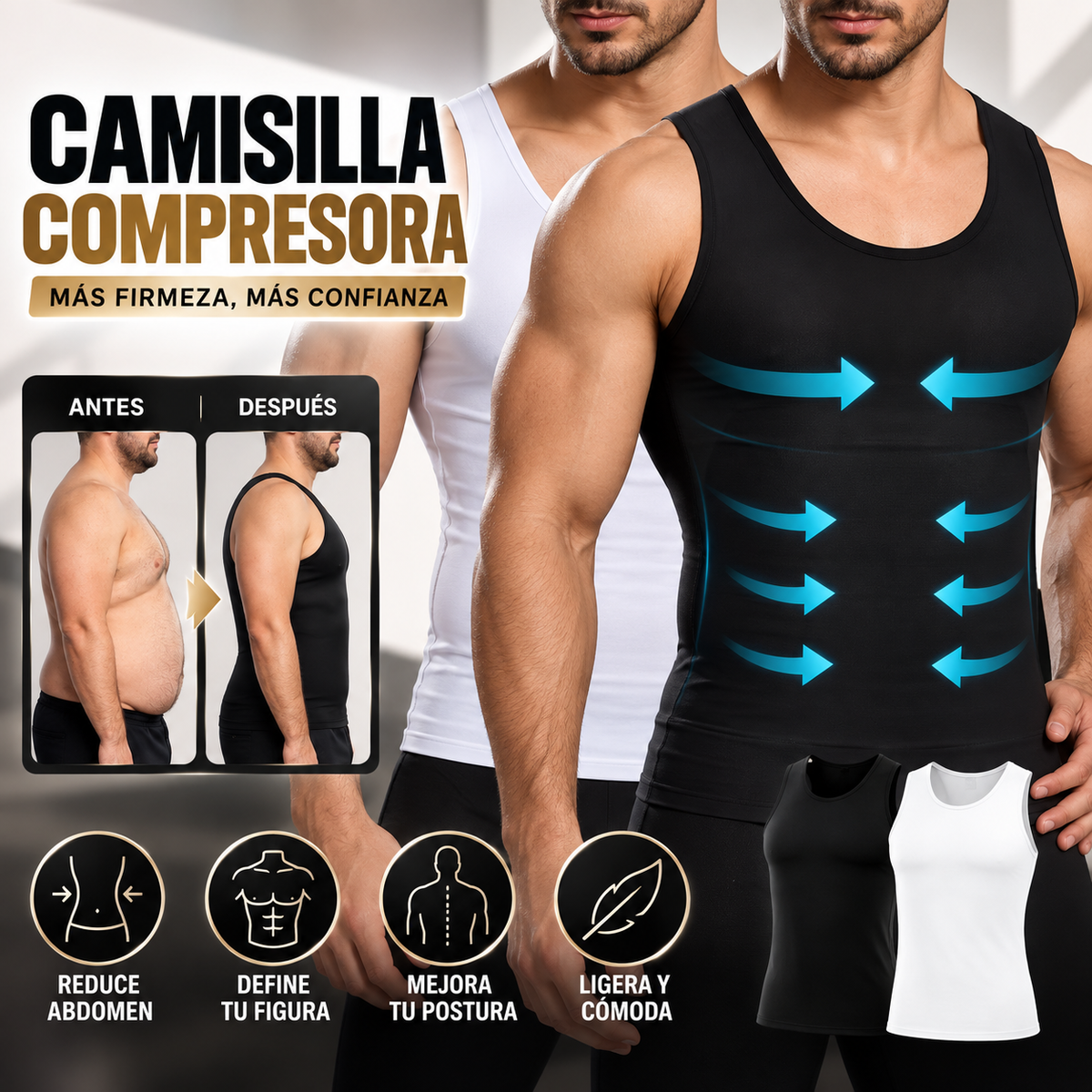 Camisilla Faja compresión hombre