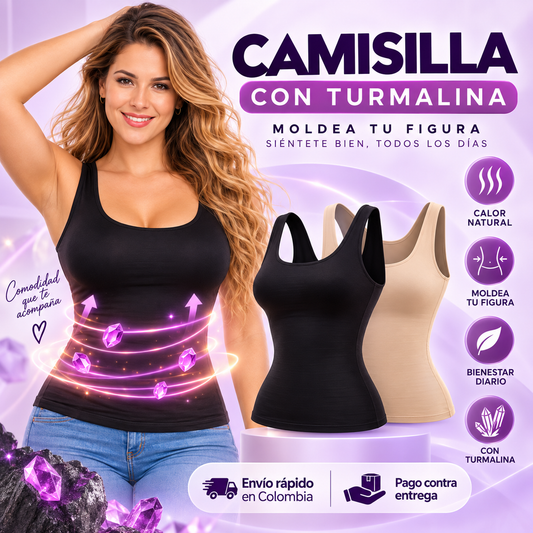 camisilla con turmalina compresión