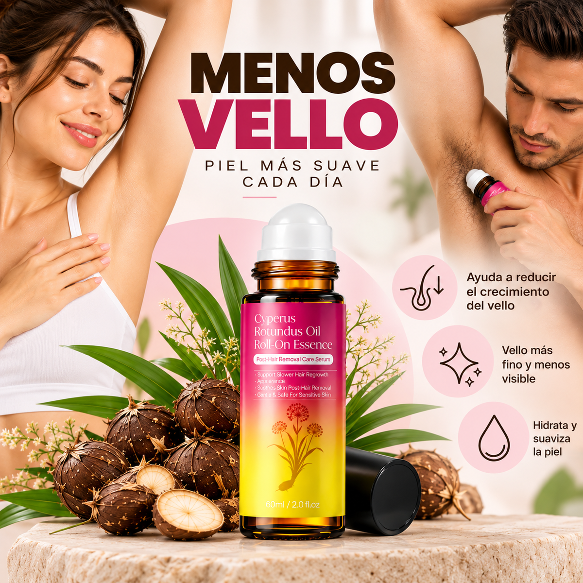 Cyperus Roll On anti vello