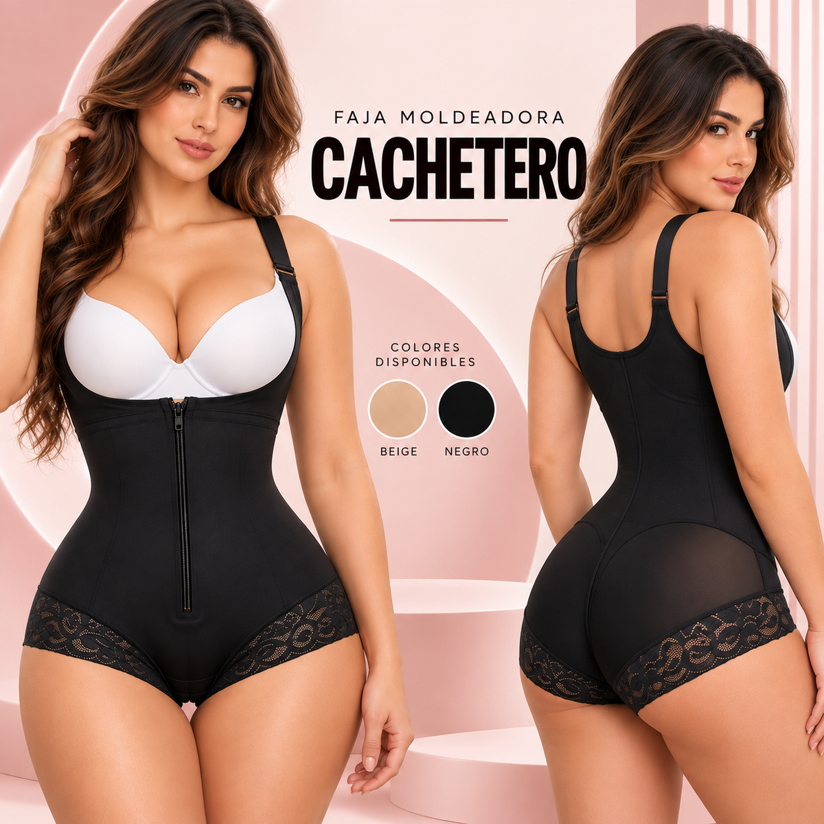 Faja moldeadora cachetero con cierre